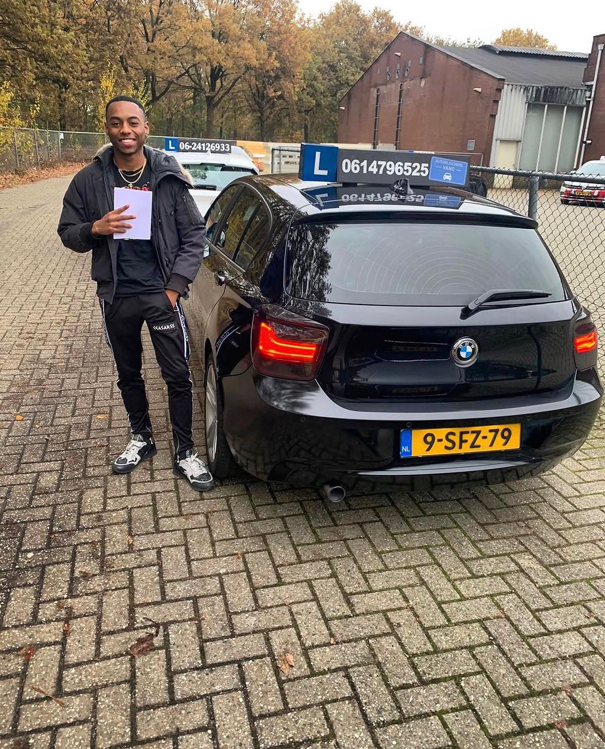 Geslaagde leerling Rijschool Vano