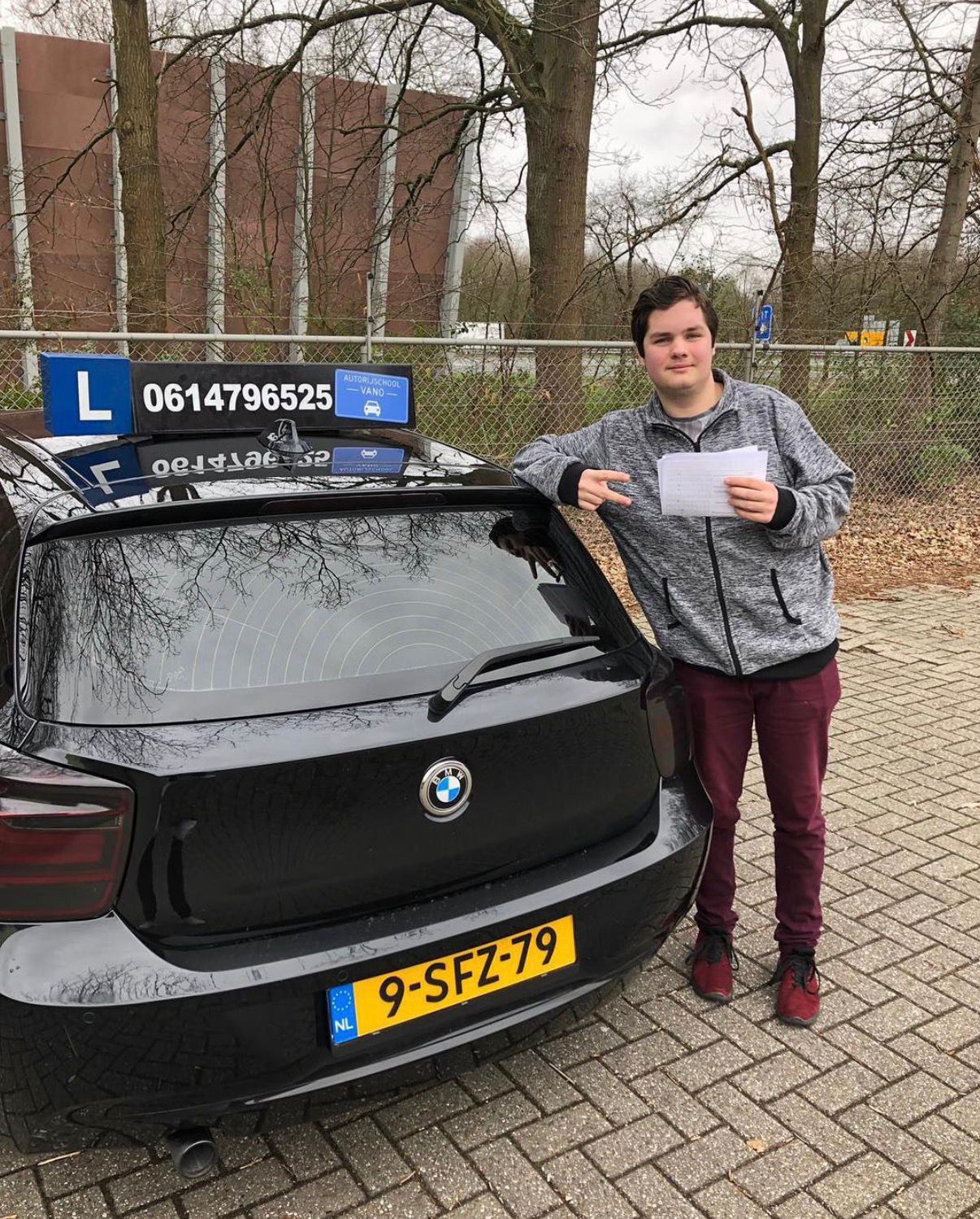 Geslaagde leerling Rijschool Vano